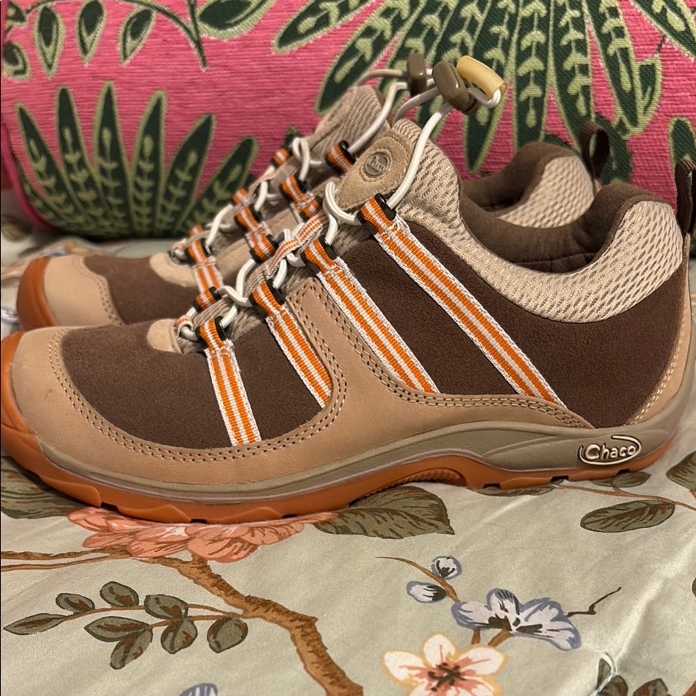 Chaco Brown and Tan Hiking Shoes